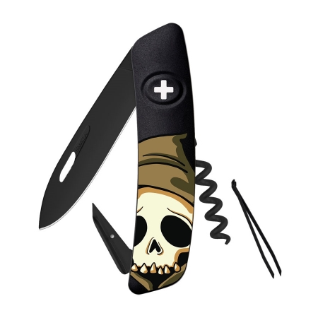 Swiza zložljiv nož Skull